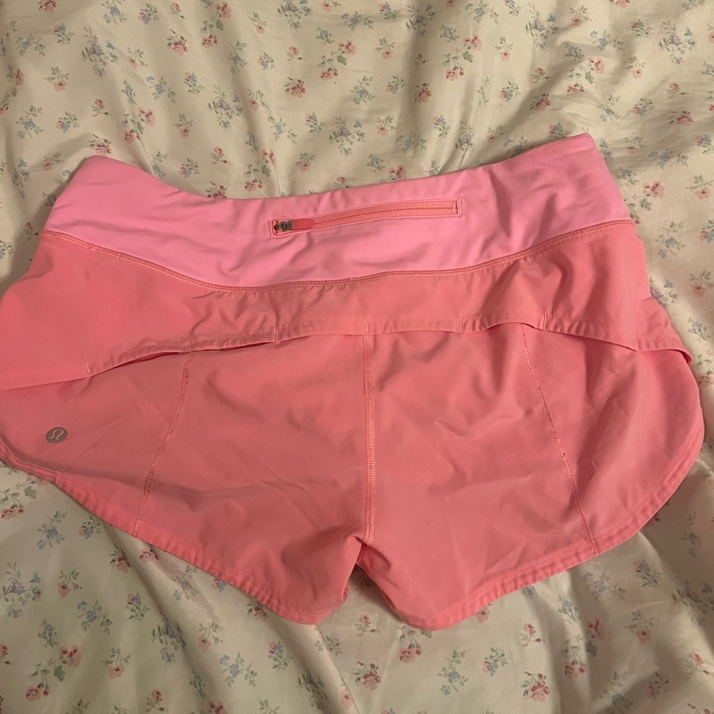 Pink Lululemon shorts